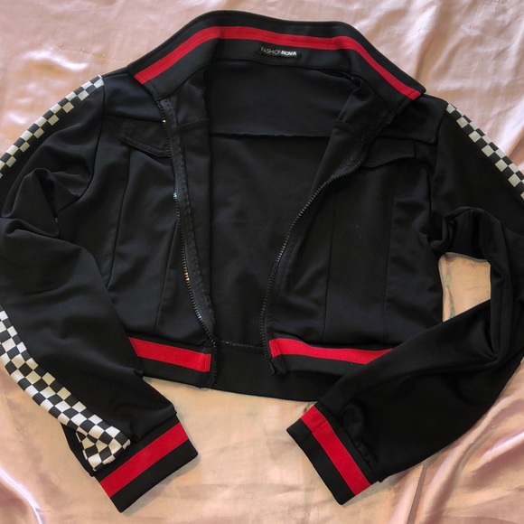 Fashion Nova Jackets & Blazers - FashionNova Black Racer Jacket🏁🏎